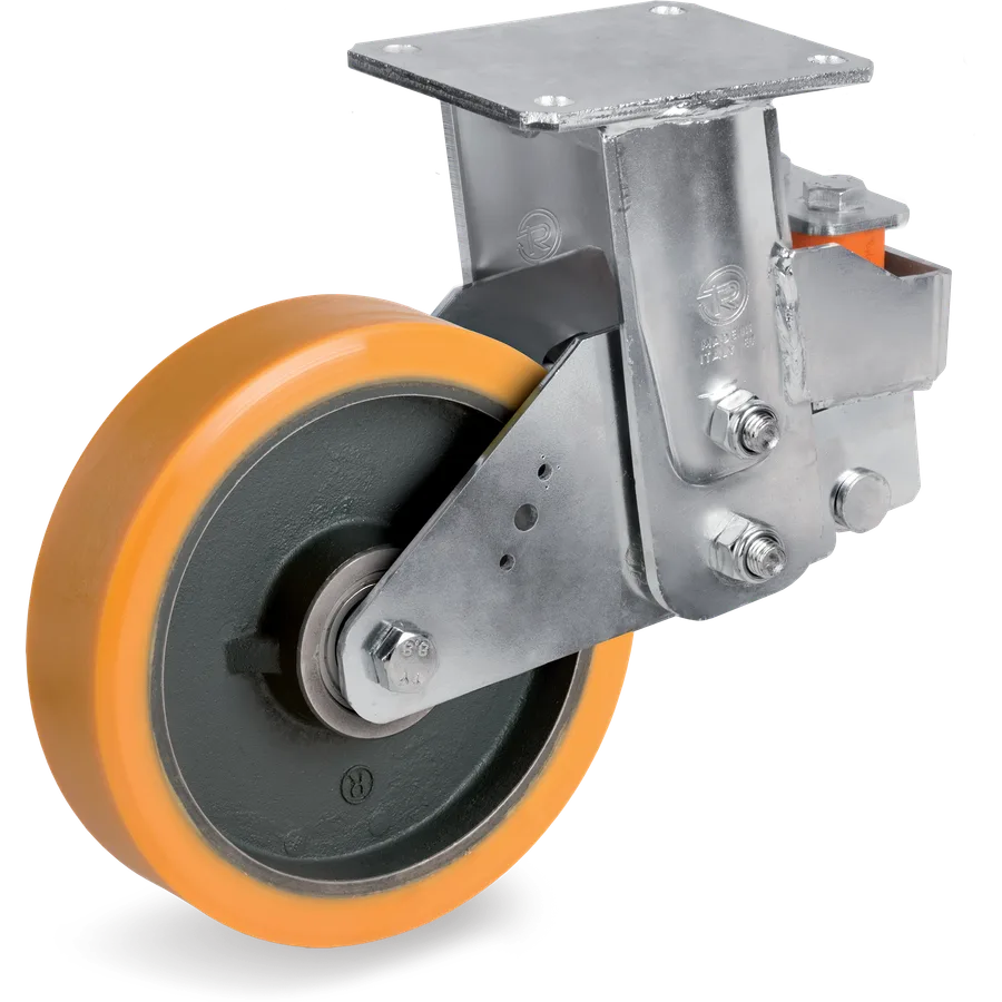 Tellure Rôta 649404 – TR polyurethane fixed castor Ø160×50 mm