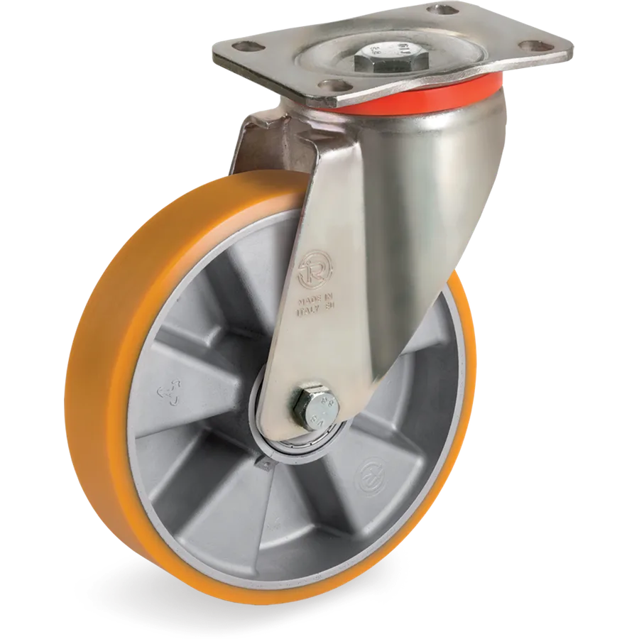 Tellure Rôta 657604 – TR polyurethane swivel castor Ø150×40 mm