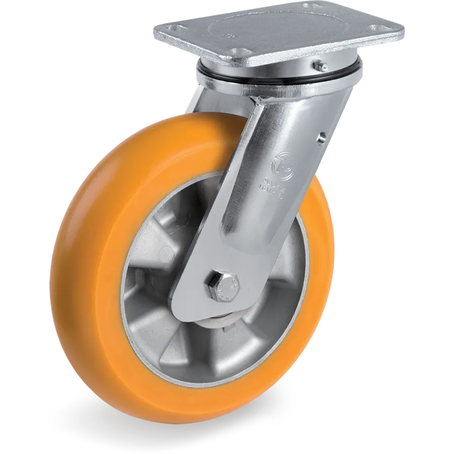 Tellure Rôta 655933 – TR polyurethane swivel castor Ø125×40 mm