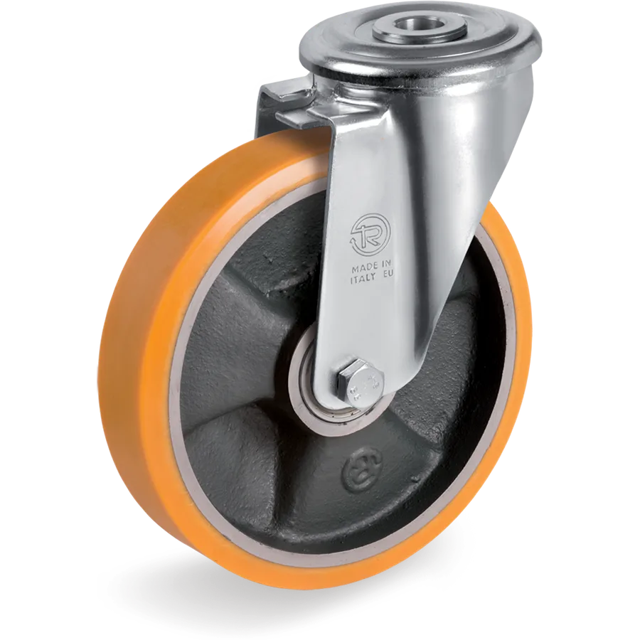 Tellure Rôta 656426 – TR polyurethane swivel castor Ø200×45 mm
