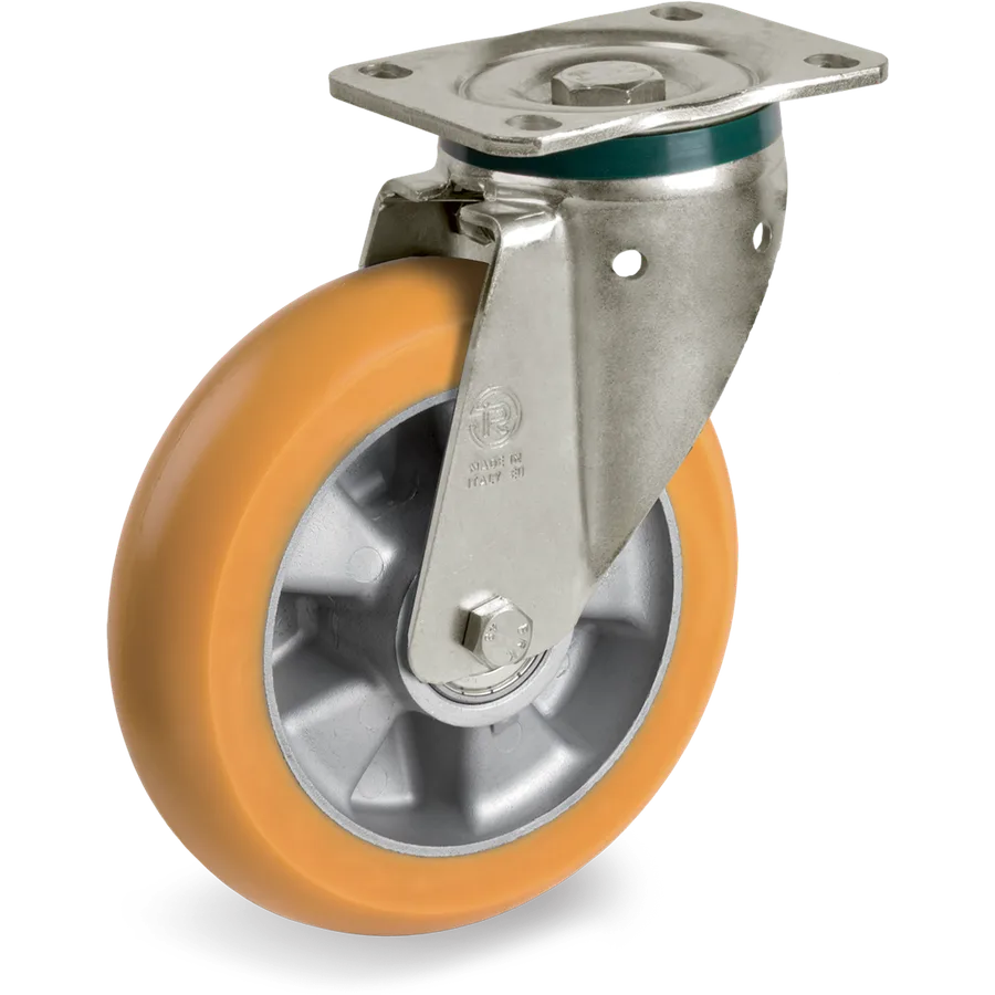 Tellure Rôta 655953 – TR polyurethane swivel castor Ø125×40 mm