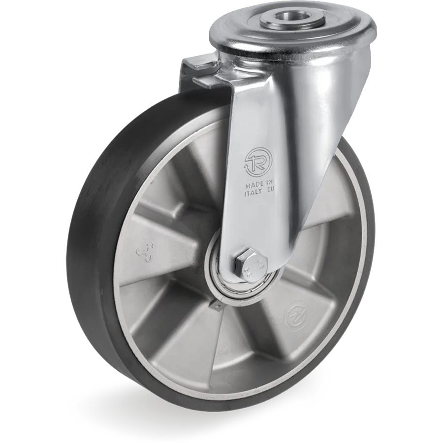 Tellure Rôta 656402ESD – TR ESD polyurethane swivel castor Ø100×30 mm