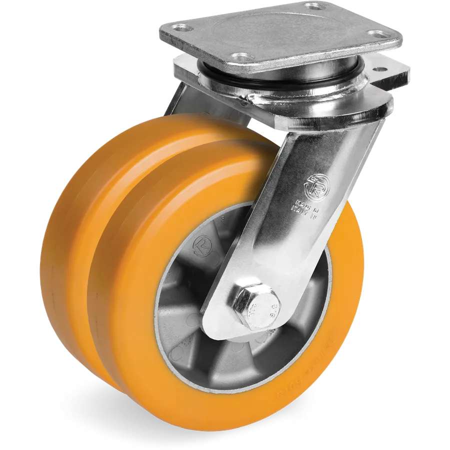 Tellure Rôta 658076 – Rueda giratoria de poliuretano TR Ø200 mm