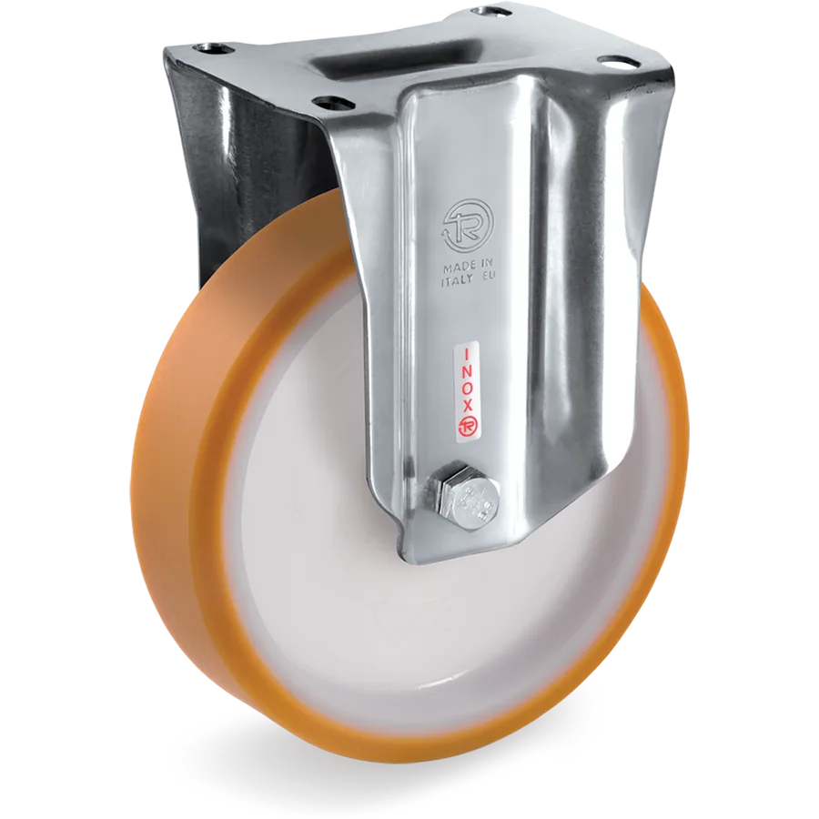 Tellure Rôta 665401 – TR polyurethane fixed castor Ø80×25 mm