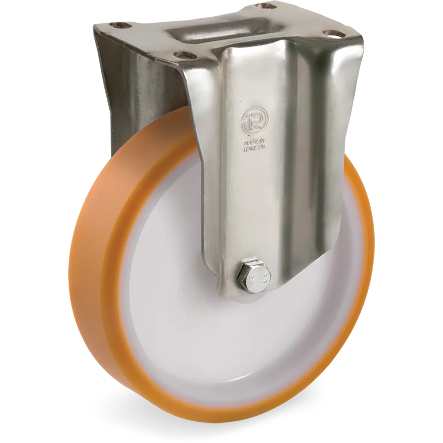 Tellure Rôta 668303 – TR polyurethane fixed castor Ø125×30 mm