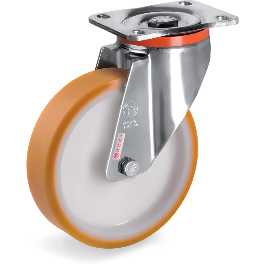 Tellure Rôta 667004 – TR polyurethane swivel castor Ø150×40 mm