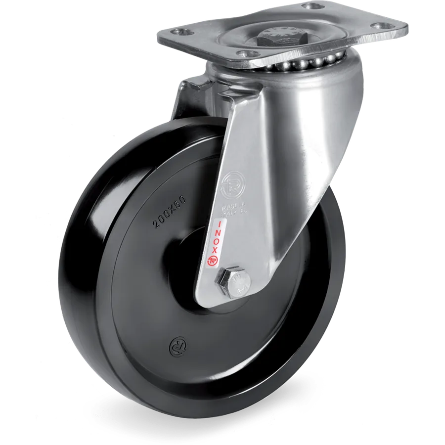 Tellure Rôta 677713 – Rueda giratoria de resina termoendurente Ø125×35 mm