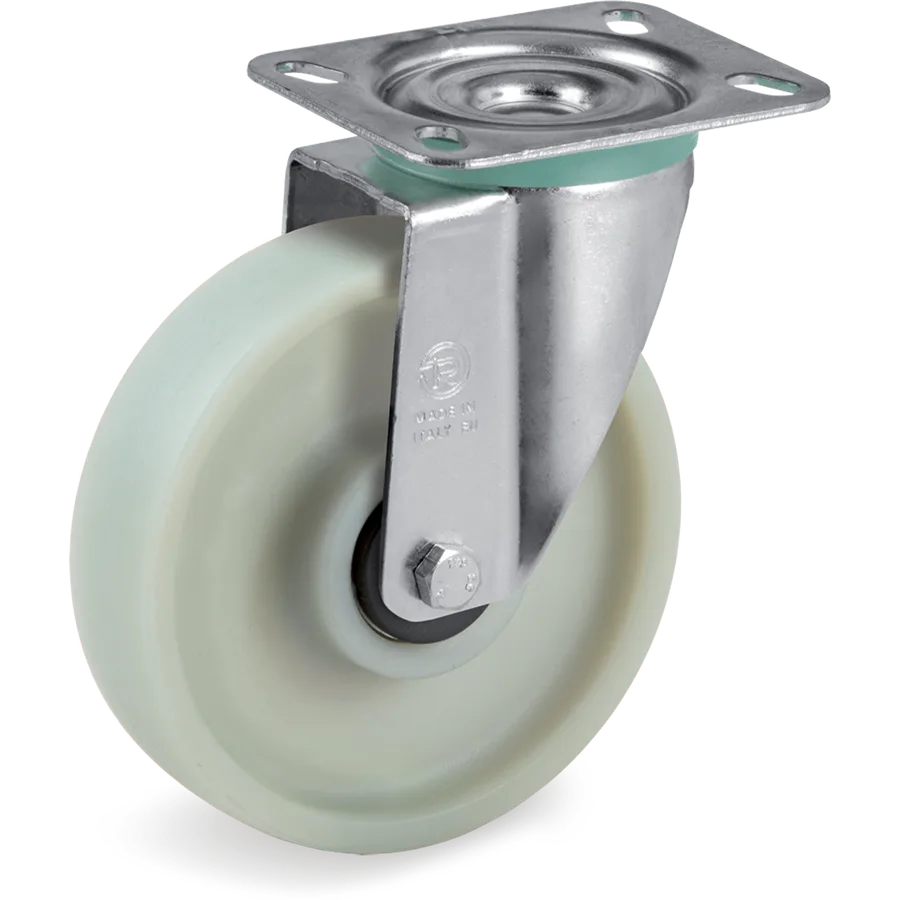 Tellure Rôta 684882 – Rueda giratoria de poliamida 6 Ø100×30 mm