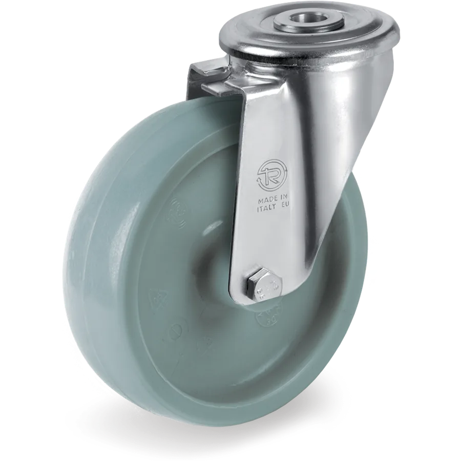 Tellure Rôta 687701GRY – Rueda giratoria de poliamida 6 Ø80×30 mm