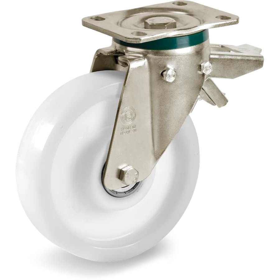 Tellure Rôta 682916 – Polyamide 6 swivel castor Ø200×50 mm with brake