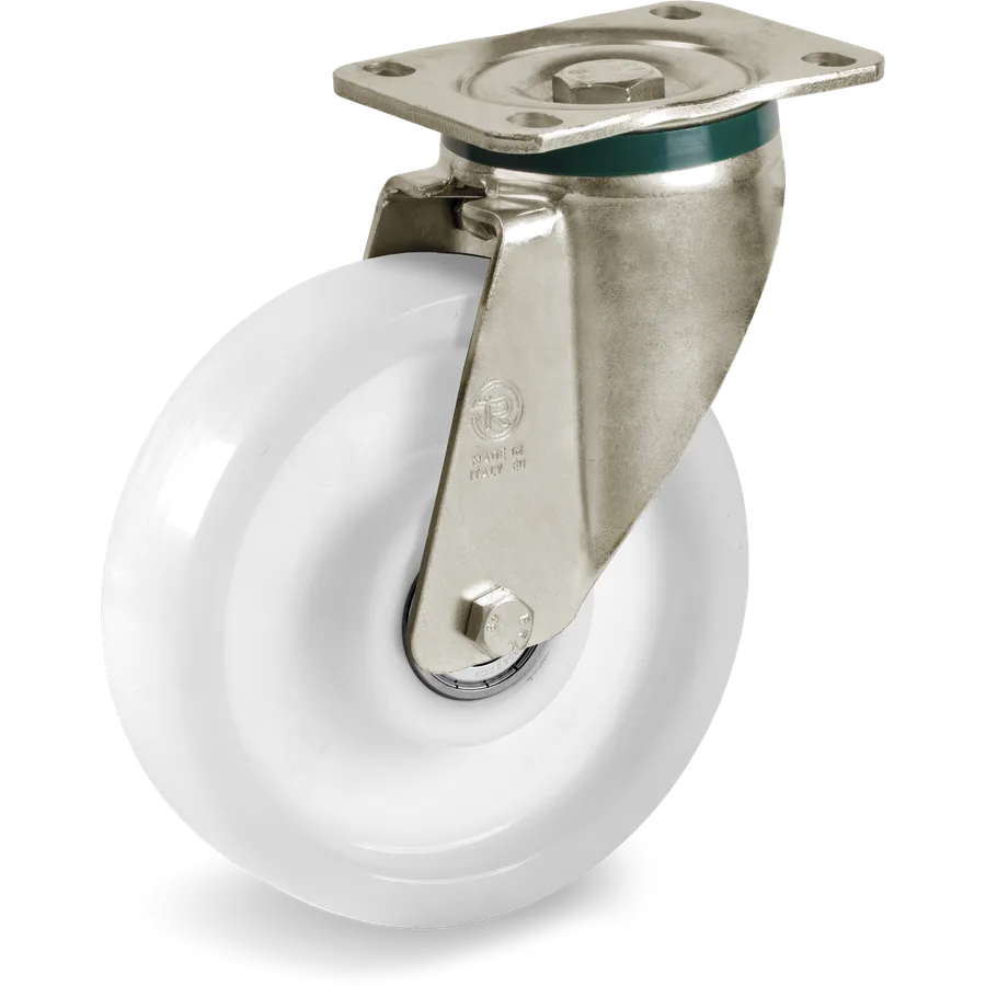 Tellure Rôta 682906 – Rueda giratoria de poliamida 6 Ø200×50 mm
