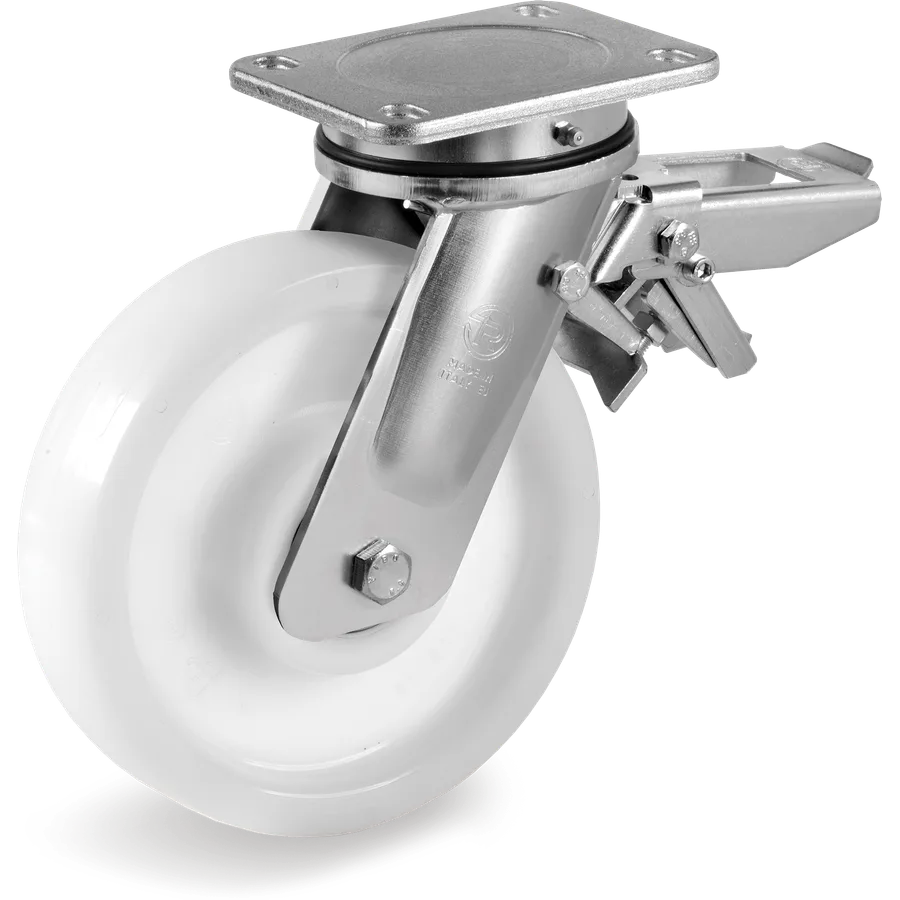 Tellure Rôta 682986 – Polyamide 6 swivel castor Ø200×50 mm with brake