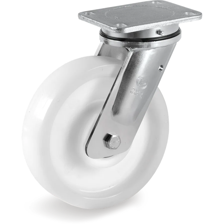 Tellure Rôta 682956 – Rueda giratoria de poliamida 6 Ø200×50 mm