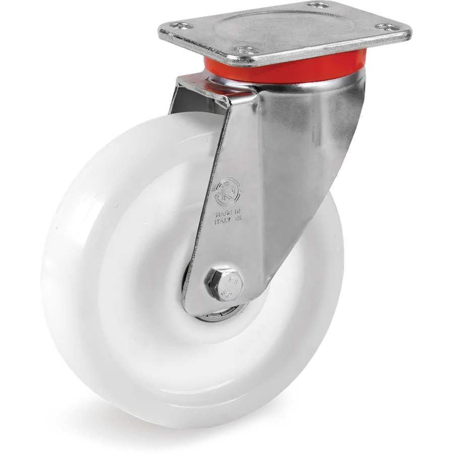 Tellure Rôta 682926 – Rueda giratoria de poliamida 6 Ø200×50 mm