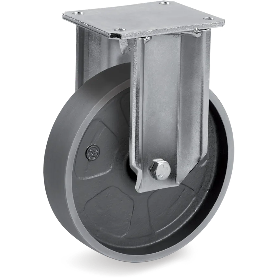 Tellure Rôta 698806 – Cast iron fixed castor Ø200×45 mm