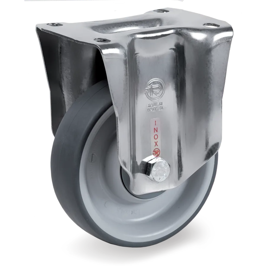 Tellure Rôta 715011 – Thermoplastic rubber fixed castor Ø150×45 mm