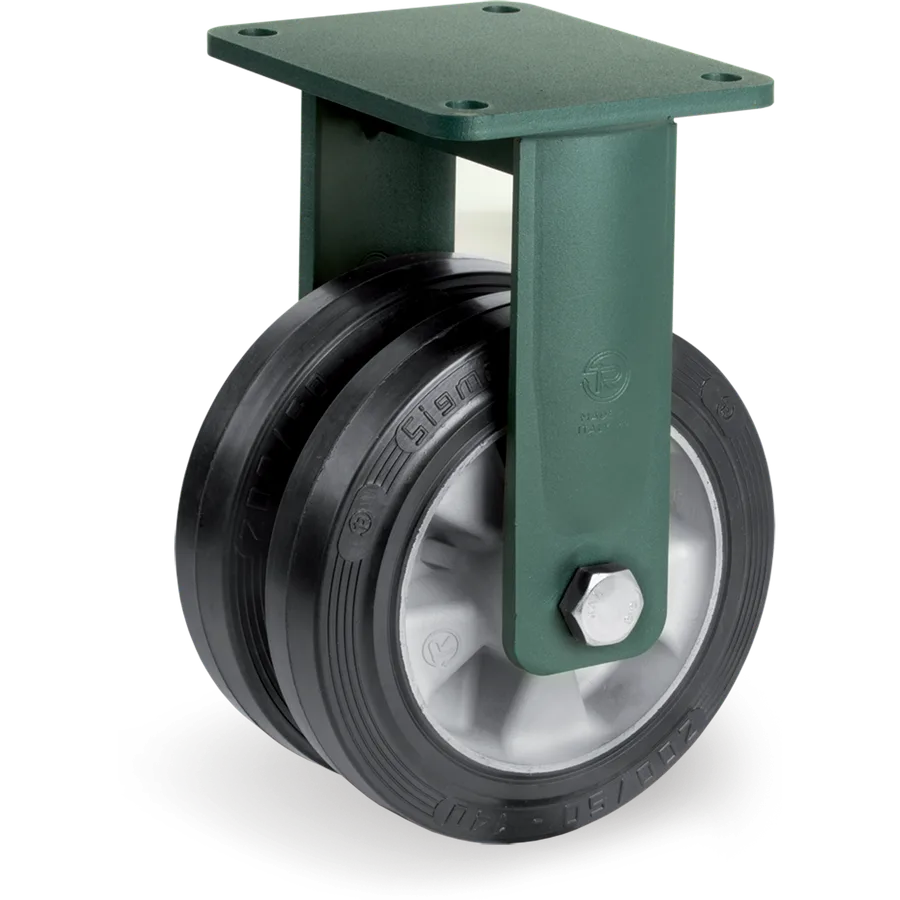 Tellure Rôta 728184 – Elastic rubber fixed castor Ø160 mm