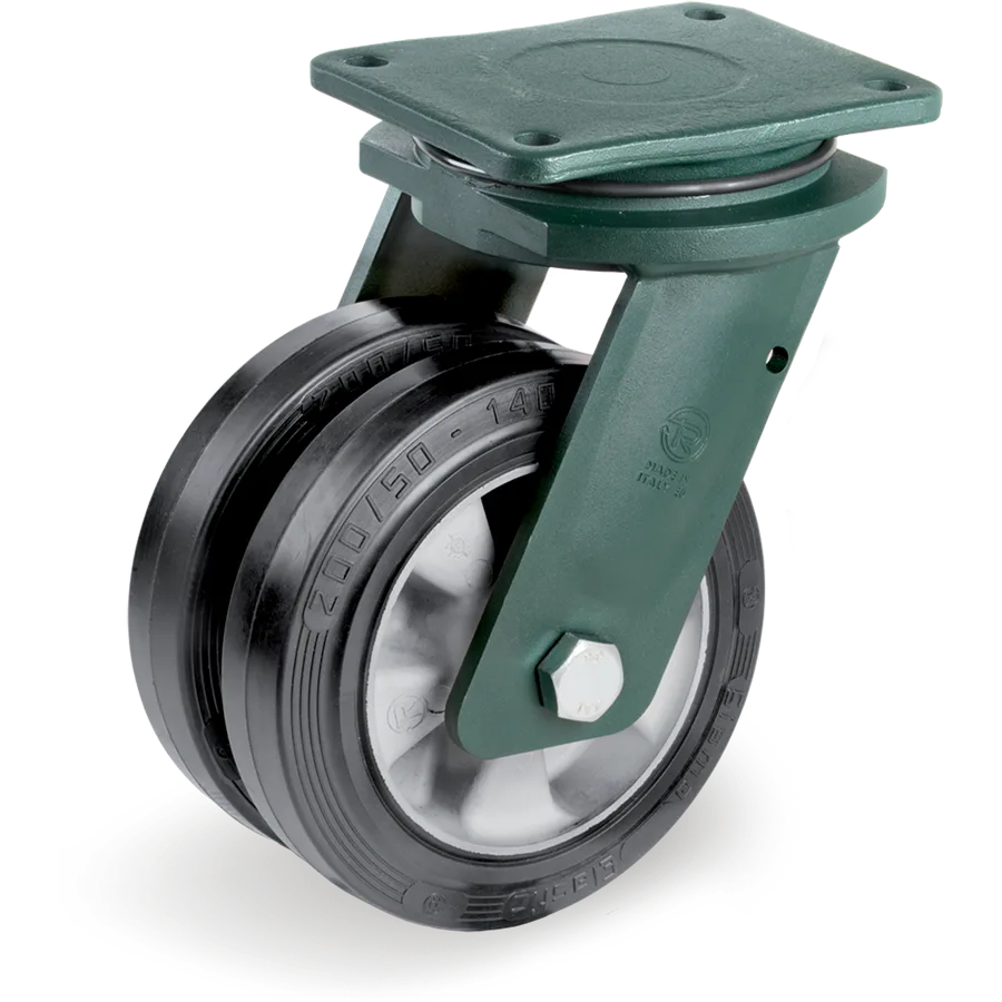 Tellure Rôta 728084 – Rueda giratoria de goma elástica Ø160 mm