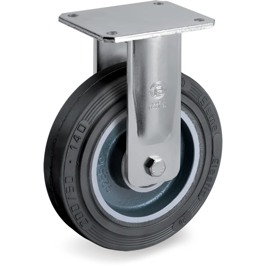 Tellure Rôta 729406 – Rueda fija de goma elástica Ø200×50 mm