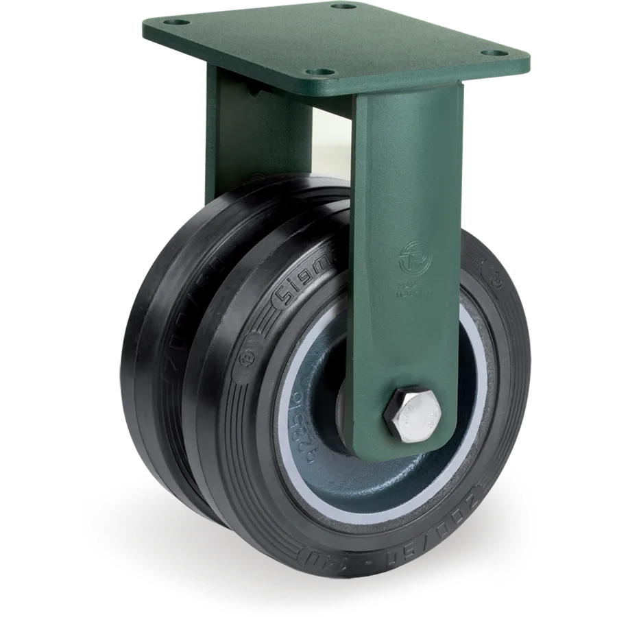 Tellure Rôta 728174 – Elastic rubber fixed castor Ø150 mm