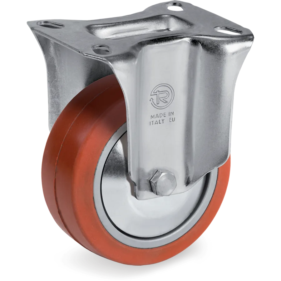 Tellure Rôta 726252PF – Rueda fija de goma silicónica Ø100×40 mm
