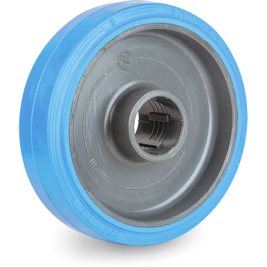 Tellure Rôta 734103 – Elastic rubber wheel Ø125×40 mm