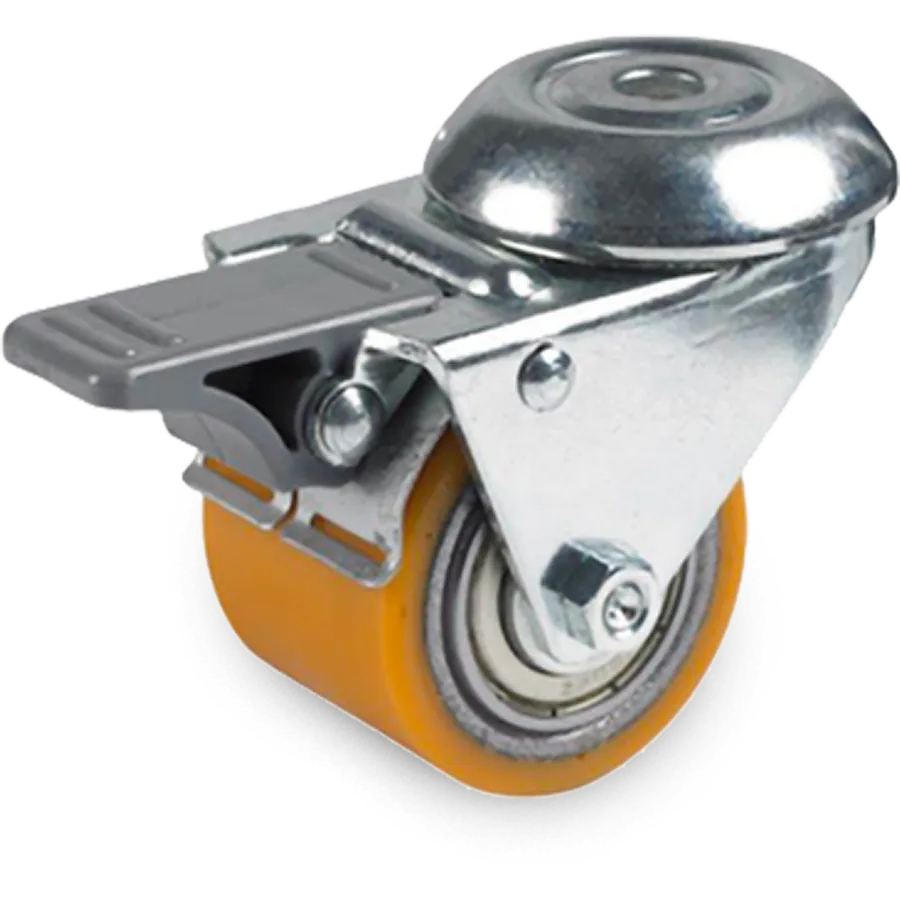 Tellure Rôta 757600 – TR polyurethane roller Ø35×27 mm with brake