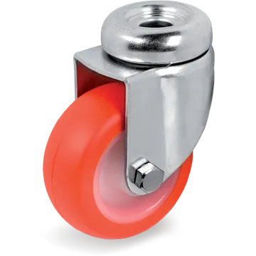 Thermoplastic polyurethane swivel castor Ø75×23 mm