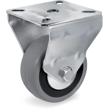 Rueda fija de goma Ø75×24 mm