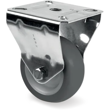 Rueda fija de goma termoplástica Ø75×23 mm