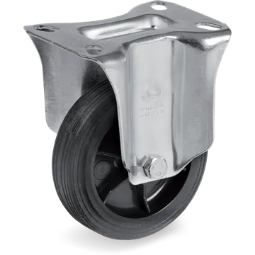 Thermoplastic rubber fixed castor Ø150×35 mm