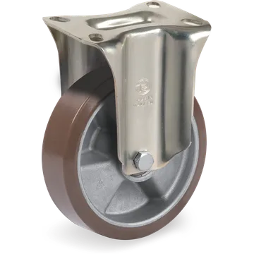 TR-PowerHigh polyurethane fixed castor Ø125×35 mm
