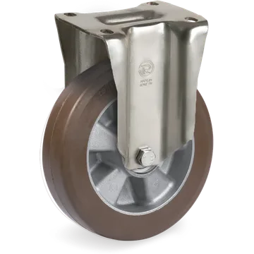 TR-PowerHigh polyurethane fixed castor Ø125×40 mm