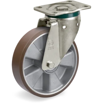 Rueda giratoria de poliuretano TR-PowerHigh Ø160×50 mm