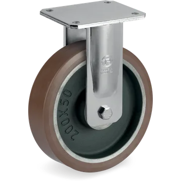 Rueda fija de poliuretano TR-PowerHigh Ø125×50 mm
