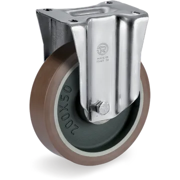 TR-PowerHigh polyurethane fixed castor Ø150×50 mm