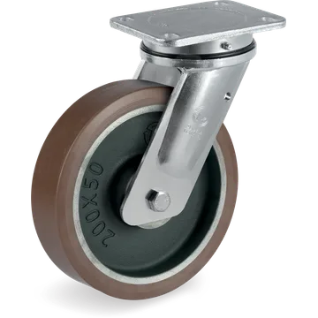 Rueda giratoria de poliuretano TR-PowerHigh Ø160×50 mm