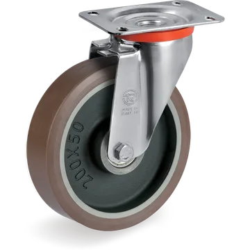 TR-PowerHigh polyurethane swivel castor Ø160×50 mm