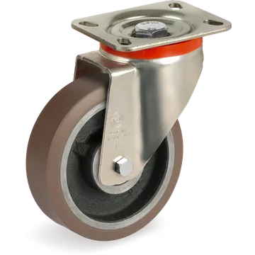 TR-PowerHigh polyurethane swivel castor Ø125×38 mm