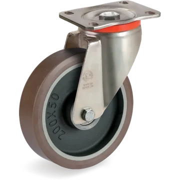 TR-PowerHigh polyurethane swivel castor Ø200×50 mm