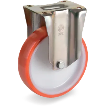 Thermoplastic polyurethane fixed castor Ø100×30 mm