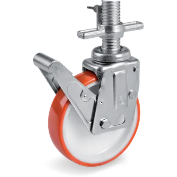 Thermoplastic polyurethane swivel castor Ø150×45 mm with brake
