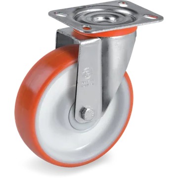 Thermoplastic polyurethane swivel castor Ø160×50 mm