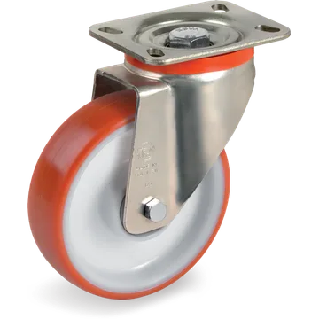 Thermoplastic polyurethane swivel castor Ø125×35 mm