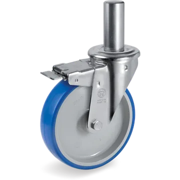Thermoplastic polyurethane swivel castor Ø150×45 mm with brake