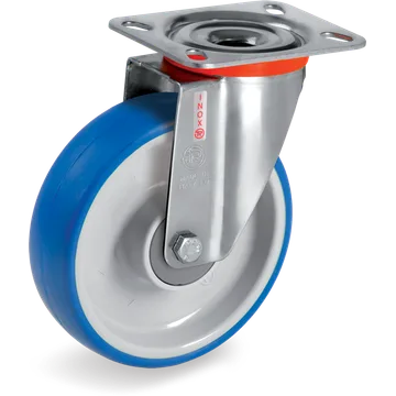 Rueda giratoria de poliuretano termoplástico Ø100×30 mm