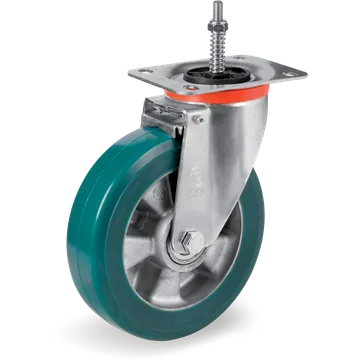 TR-Roll polyurethane swivel castor Ø200×50 mm with brake