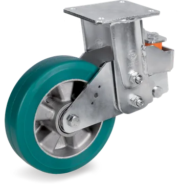 TR-Roll polyurethane fixed castor Ø200×50 mm