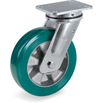 Rueda giratoria de poliuretano TR-Roll Ø125×40 mm