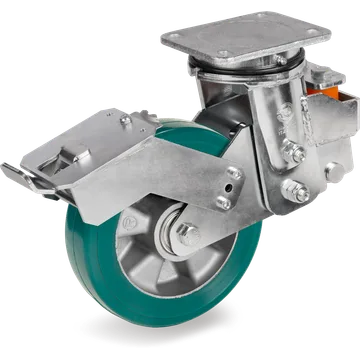 TR-Roll polyurethane swivel castor Ø250×50 mm with brake